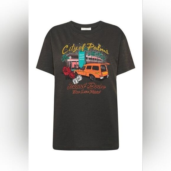 Spell & The Gypsy Collective City of Palms Oversized Biker Tee Size Extra Small - Picture 6 of 11